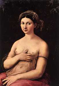Raphael (Raffaello Sanzio Da Urbino) - Portrait of a Young Woman (La Fornarina)