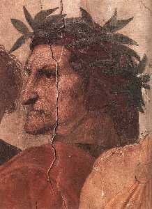 Raphael (Raffaello Sanzio Da Urbino) - Stanze Vaticane - La Disputa (detail) [02]