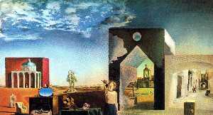 Salvador Dali - Suburbs of a Paranoiac-Critical Town, Afternoon on the Outskirts of European History