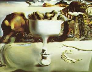 Salvador Dali - pparition of Face and Fruit Dish on a Beach, 1938