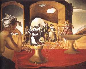 Salvador Dali - Slave Market with the Disappearing Bust of Voltaire, 1940
