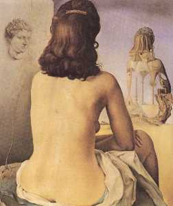 Salvador Dali - My Wife, Naked, Looking at her own Body, 1945