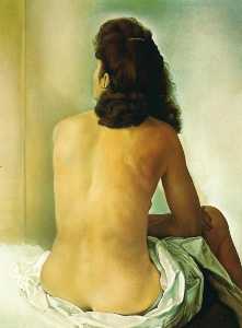 Salvador Dali - Gala Nude From Behind Looking in an Invisible Mirror, 1960