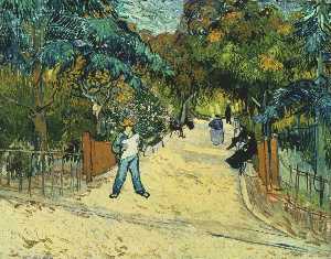 Vincent Van Gogh - Entrance to the Public Garden in Arles 1