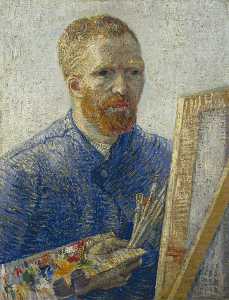 Vincent Van Gogh - Self-Portrait as an Artist [1887-88]