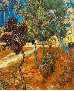 Vincent Van Gogh - Trees in the Asylum Garden