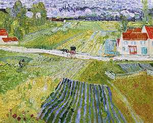 Vincent Van Gogh - A Road in Auvers after the Rain