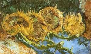 Vincent Van Gogh - Four Cut Sunflowers