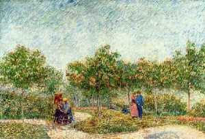 Vincent Van Gogh - Couples in the Voyer d-Argenson Park at Asnieres