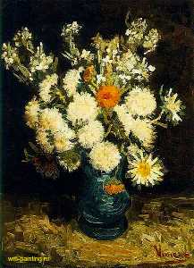 Vincent Van Gogh - Flowers in a Blue Vase