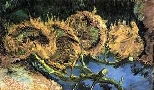 Vincent Van Gogh - Four Cut Sunflowers