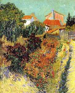 Vincent Van Gogh - Garden Behind a House