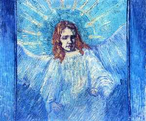Vincent Van Gogh - Half-Figure of an Angel (after Rembrandt)