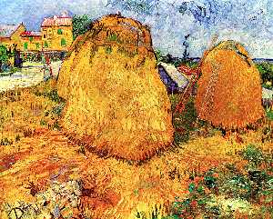 Vincent Van Gogh - Haystacks in Provence - (buy oil painting reproductions)