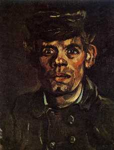 Vincent Van Gogh - Head of a Young Peasant in a Peaked Cap