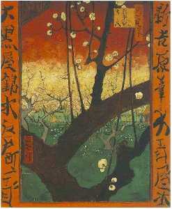 Vincent Van Gogh - Japonaiserie Flowering Plum Tree after Hiroshige
