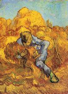 Vincent Van Gogh - Sheaf-Binder, The after Millet