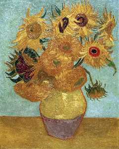 Vincent Van Gogh - Still Life Vase with Twelve Sunflowers 3