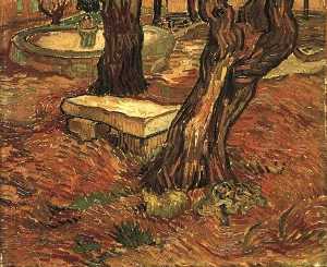 Vincent Van Gogh - Stone Bench in the Garden of Saint-Paul Hospital, The