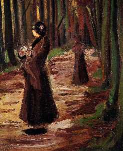 Vincent Van Gogh - Two Women in the Woods
