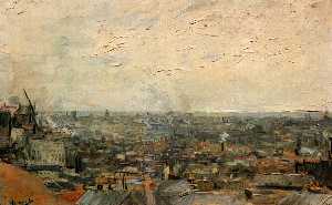 Vincent Van Gogh - View of Paris from Montmartre