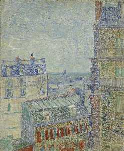 Vincent Van Gogh - View of Paris from Vincent-s Room in the Rue Lepic