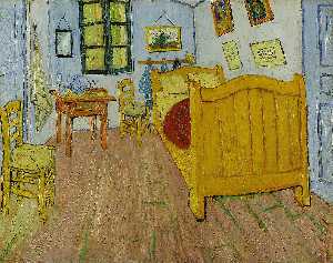 Vincent Van Gogh - Van Gogh's Bedroom in Arles (First version) - (buy oil painting reproductions)
