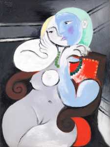 Pablo Picasso - Nude Woman in Red Armchair