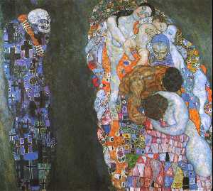 Gustave Klimt - 40.Muerte y vida, 1916