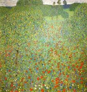 Gustave Klimt - Poppy Field, 1907 - Vienna, Osterreichische Museum für Angewandte Kunst