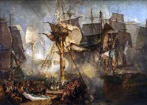 William Turner - The Battle of Trafalgar, as Seen from the Mizen Starboard Shrouds of the Victory