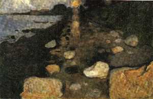 Edvard Munch - Moonlight on the coast