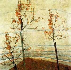 Egon Schiele - Autumn Trees