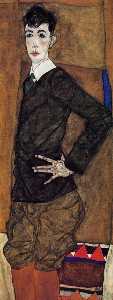 Egon Schiele - Portrait of Erich Lederer