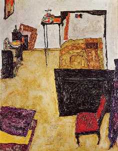Egon Schiele - Schiele-s Room in Neulengbach