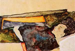 Egon Schiele - The Artist-s Mother, Sleeping