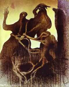 Max Ernst - Birth of Zoomorph Couple