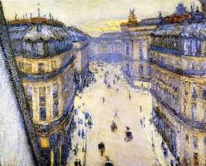 Gustave Caillebotte - Rue Halevy, Seen from the Sixth Floor