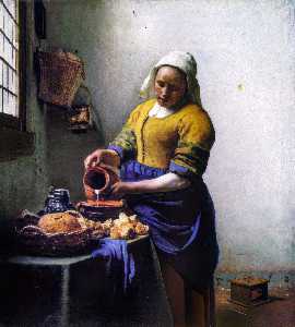 Johannes Vermeer - The Milkmaid [c. 1658-60]