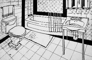 Roy Lichtenstein - Bathroom