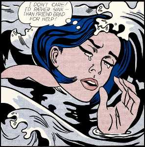Roy Lichtenstein - Drowning girl