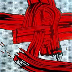 Roy Lichtenstein - Red Painting (Brushstroke)