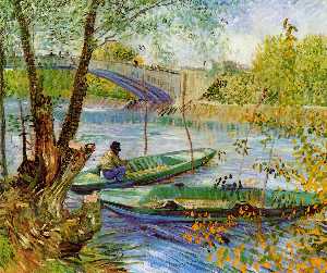 Vincent Van Gogh - Fishing in Spring, Pont de Clichy