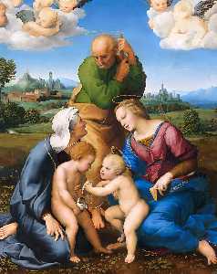 Raphael (Raffaello Sanzio Da Urbino) - Canigiani Holy Family
