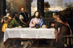 Tiziano Vecellio (Titian) - The Supper at Emmaus