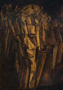 Marcel Duchamp - Sad young man in a train
