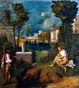Giorgione (Giorgio Barbarelli Da Castelfranco) - The Tempest - (buy famous paintings)