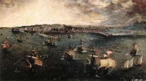 Pieter Bruegel The Elder - Naval battle in the Gulf of Naples