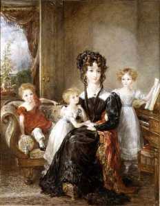 John Constable - Portrait of Elizabeth Lea and her Children