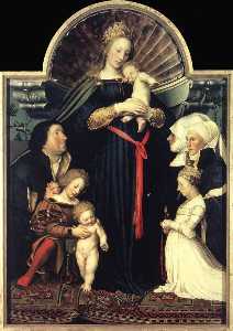 Hans Holbein The Younger - Darmstadt Madonna